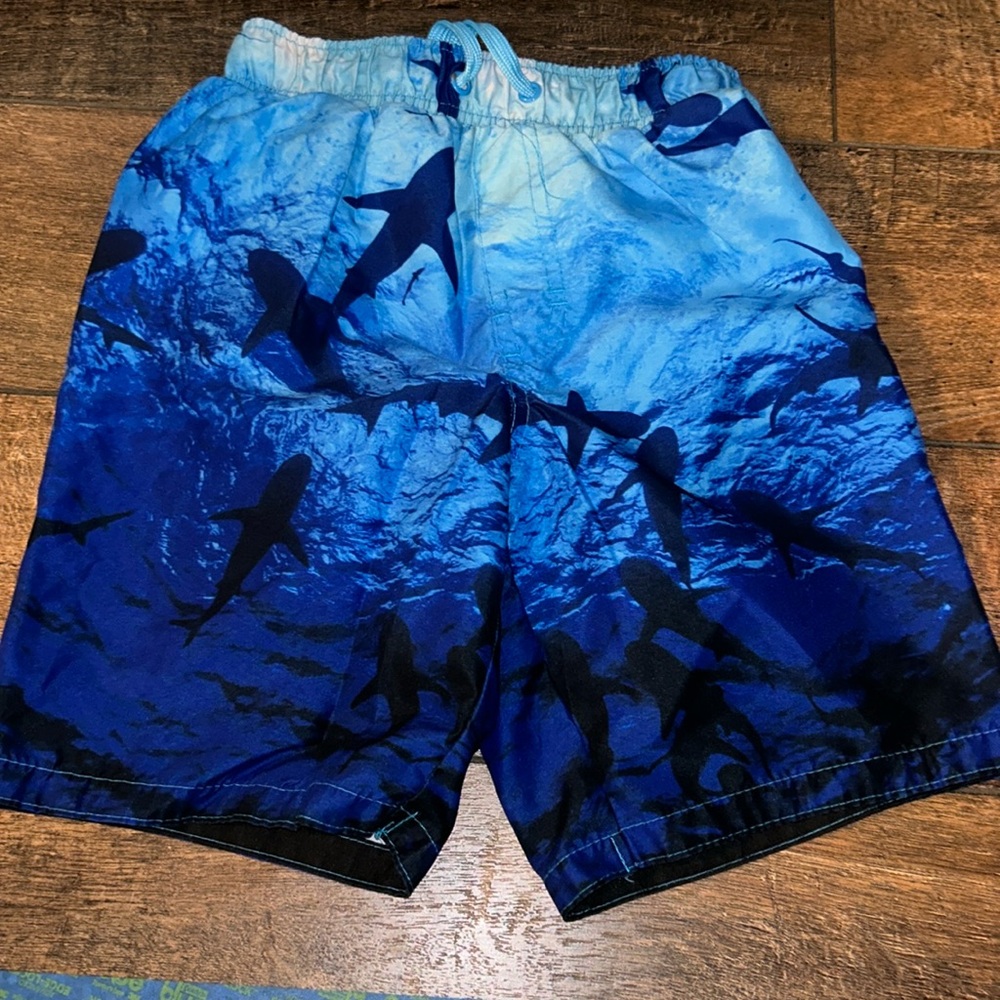 Boys Shark swim shorts size M